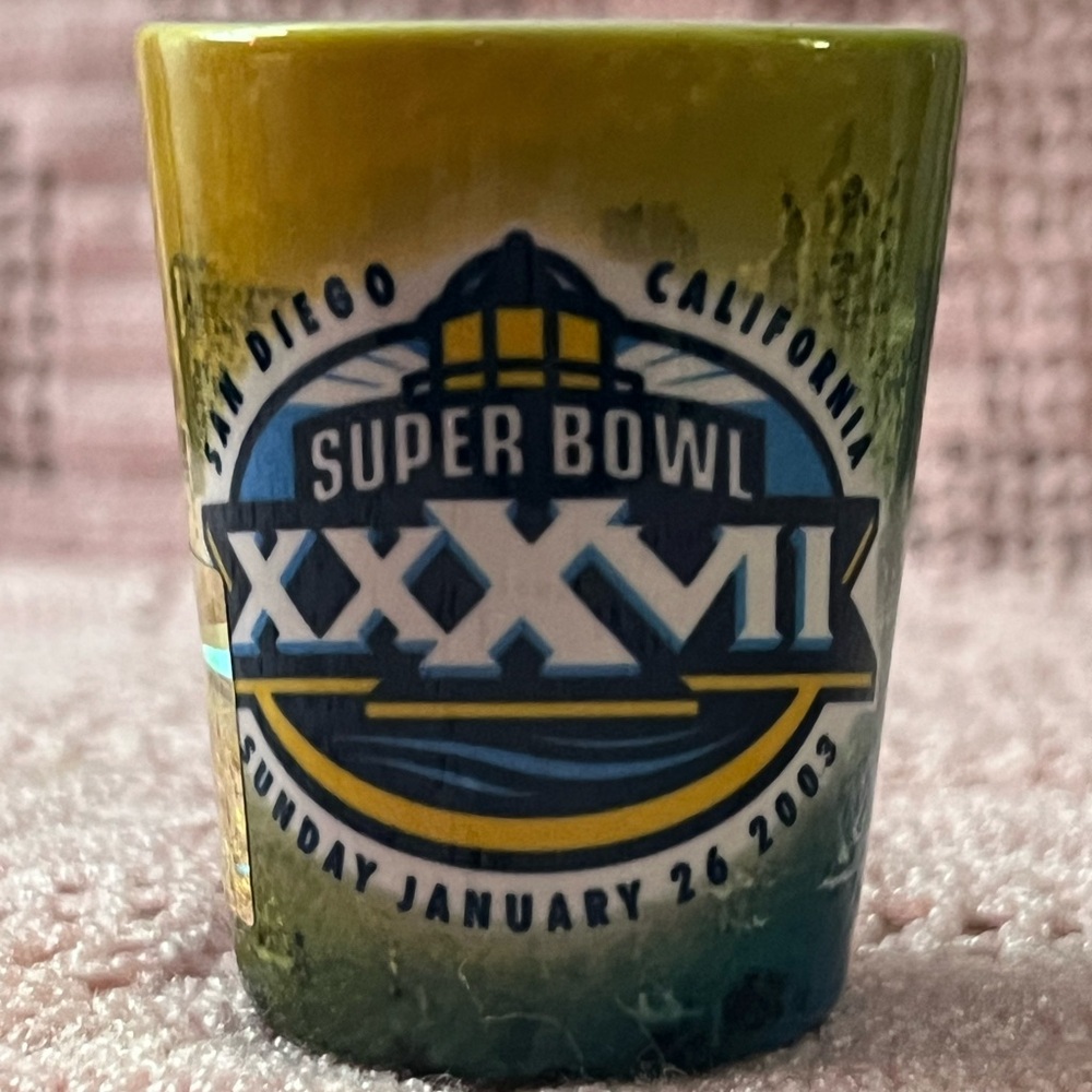 Super Bowl XXXVII San Diego Jan 24, 2003 Commemorative 1oz Shot Glass